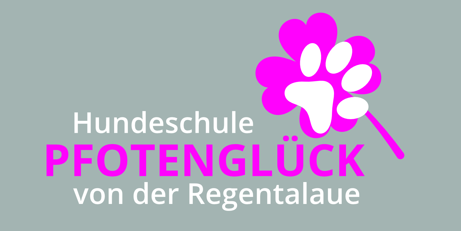 Logo Hundeschule Pfotengl&uuml;ck von der Regentalaue