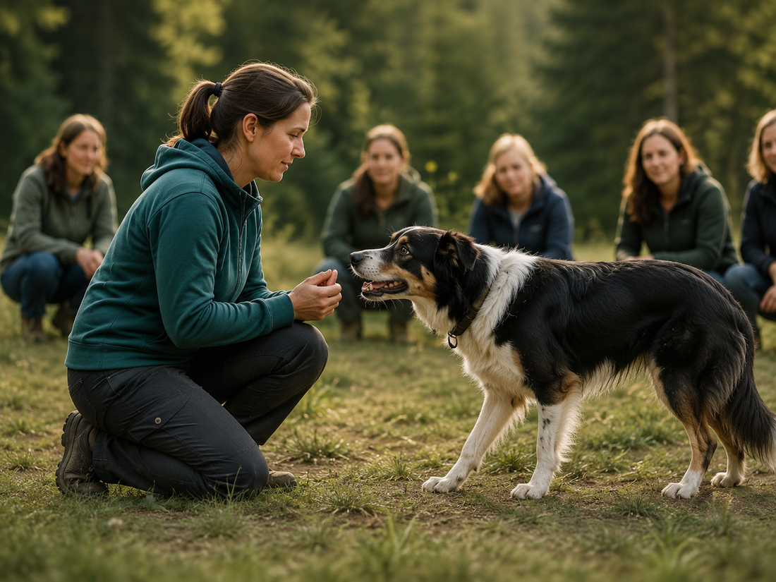 Mensch und Hund beim Training in der Natur